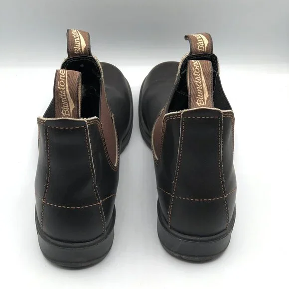 Blundstone Chelsea Boot Mens Size AU 7.5 US 8.5 #500 Stout Brown Leather Pull On - Picture 4 of 15